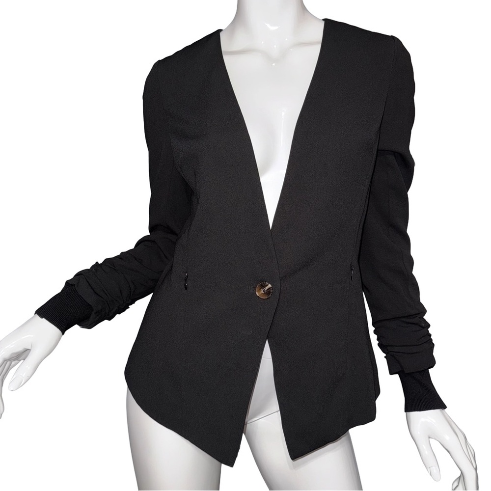 💙💖 NWT Adrianna Papell‎ One Button Black Blazer Jacket